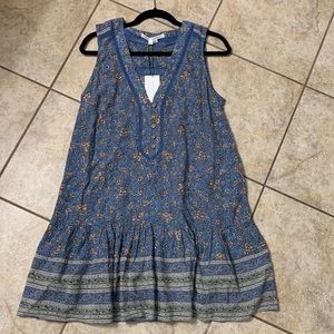 Veronica Beard Leanna Mini Dress medium blue